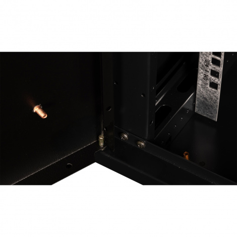 Шкаф 19" телекоммуникационный настенный, 12U 635x600х450 мм, дверь металл, черный